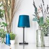 Frandina Table lamp blue, gold, 1-light source
