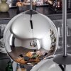 Koyoto  Pendant Light glass 25 cm chrome, Smoke-coloured, 2-light sources