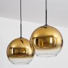 Koyoto  Pendant Light glass 30 cm gold, clear, 2-light sources