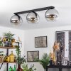 Koyoto  Ceiling Light glass 25 cm clear, Smoke-coloured, 3-light sources