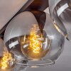 Koyoto  Ceiling Light glass 25 cm clear, Smoke-coloured, 3-light sources