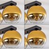 Koyoto  Ceiling Light glass 20 cm gold, clear, 3-light sources