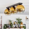 Koyoto  Ceiling Light glass 20 cm gold, clear, 3-light sources