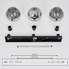Koyoto  Ceiling Light glass 20 cm clear, Smoke-coloured, 3-light sources