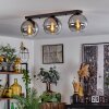 Koyoto  Ceiling Light glass 20 cm clear, Smoke-coloured, 3-light sources