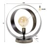 Rotar Table lamp Oxidised Silver, 1-light source