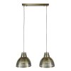 Screen Pendant Light Antique, bronze, 2-light sources