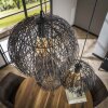 Beach Pendant Light brown, black, 3-light sources