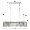 Trax Pendant Light anthracite, 5-light sources
