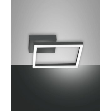 Fabas Luce Bard Ceiling Light LED anthracite, 1-light source