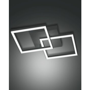 Fabas Luce Bard Ceiling Light LED anthracite, 1-light source