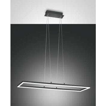 Fabas Luce Bard Pendant Light LED anthracite, 1-light source
