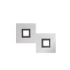 Grossmann KARREE Wall Light LED aluminium, black, 2-light sources
