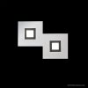 Grossmann KARREE Wall Light LED aluminium, black, 2-light sources