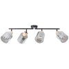 Brilliant Weald Ceiling Light black, 4-light sources