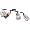 Brilliant Weald Ceiling Light black, 4-light sources