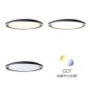 Brilliant Pederson Ceiling Light LED black, white, 1-light source, Remote control