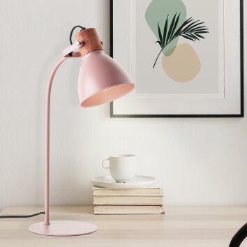 Brilliant Erena Table lamp pink, 1-light source