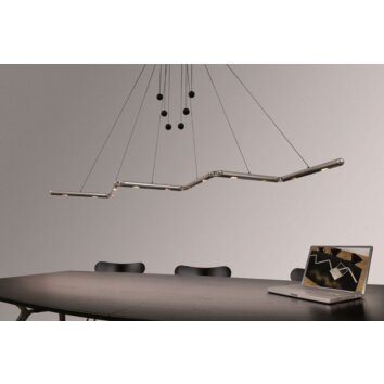 Basis-Leuchten GENUA Pendant Light LED aluminium, 4-light sources