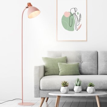 Brilliant Erena Floor Lamp pink, 1-light source