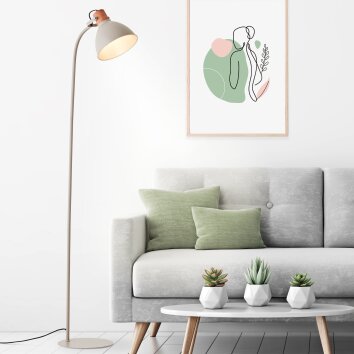 Brilliant Erena Floor Lamp grey, 1-light source
