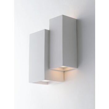 Luce Design Foster Wall Light can be painted with regular paint, white, 4-light sources