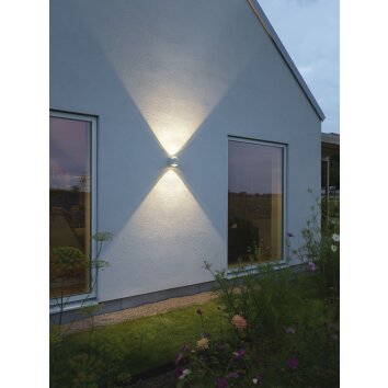 Konstsmide Bitonto Outdoor Wall Light LED white, 2-light sources