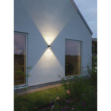 Konstsmide Bitonto Outdoor Wall Light LED anthracite, 2-light sources