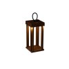 Konstsmide Cannes Table lamp LED rust-coloured, 5-light sources