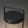 Konstsmide Crotone Solar table lamp LED black, 1-light source