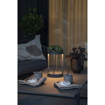Konstsmide Chieti Table lamp LED grey, 1-light source