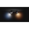 Philips Hue Buckram Ceiling Light LED black, 2-light sources, Remote control