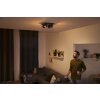 Philips Hue Buckram Ceiling Light LED black, 4-light sources, Remote control