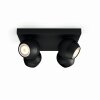 Philips Hue Buckram Ceiling Light LED black, 4-light sources, Remote control