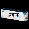 Philips WiZ IMAGEO Ceiling Light LED black, 3-light sources, Colour changer