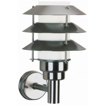 Albert 216 outdoor wall light stainless steel, 1-light source