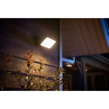 Philips Hue White Welcome Outdoor Wall Light LED black, 1-light source