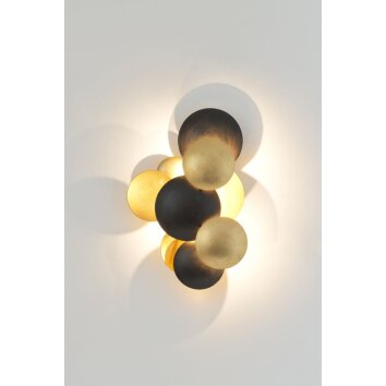 Holländer BOLLADARIA PICCOLO wall luminaires LED brown, gold, black, 3-light sources