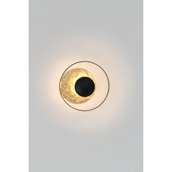 Holländer ECLIPSE Wall Light LED gold, black, 3-light sources