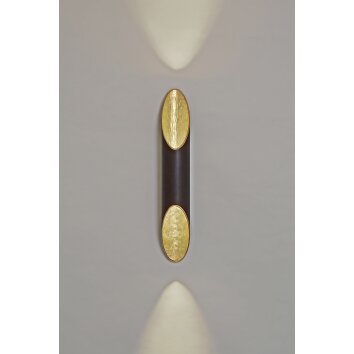 Holländer ORGANO Wall Light anthracite, gold, 2-light sources