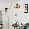 Lourinha arch lamp brass, black, 1-light source