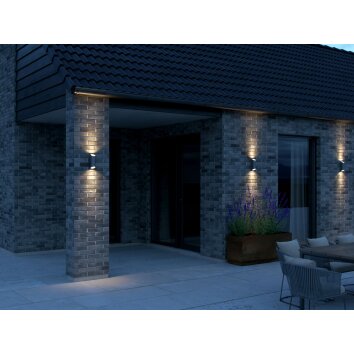 Nordlux NICO Outdoor Wall Light anthracite, 2-light sources