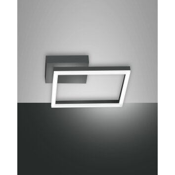 Fabas Luce Bard Wall Light LED anthracite, 1-light source