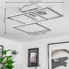 Marcus Ceiling Light LED silver, 1-light source
