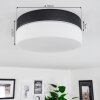 Valpedre Ceiling Light black, 1-light source