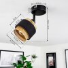 Regueira Ceiling Light black, 1-light source