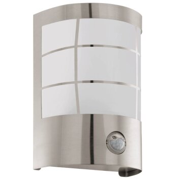 Eglo CERNO Outdoor Wall Light LED stainless steel, 1-light source, Motion sensor
