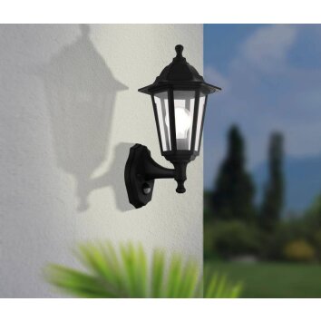 Eglo DUANERA Outdoor Wall Light black, 1-light source, Motion sensor