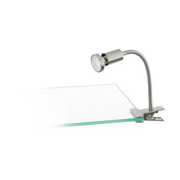 Eglo LITOS clamp-on light LED matt nickel, 1-light source