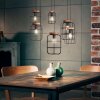 Brilliant Gwen Pendant Light Dark wood, black, 6-light sources